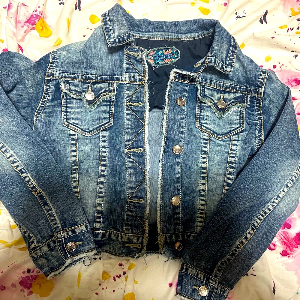 Girls size 12 Grace in LA Jean jacket